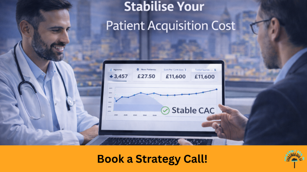 Healthcare Google Ads UK intent segmentation case example
