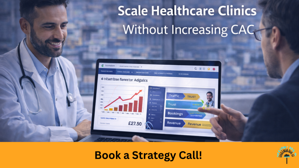 Patient acquisition cost UK performance dashboard