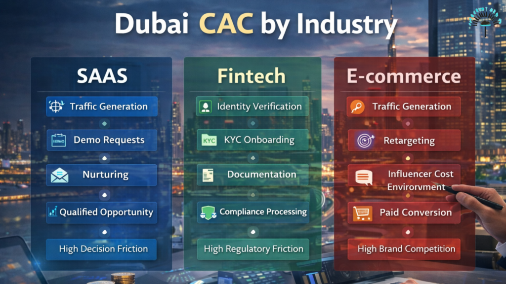SaaS, fintech, e-commerce marketing, Dubai funnel conversion mode